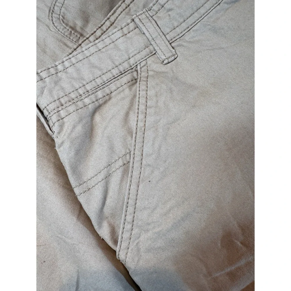 Field & Stream Pants Men 36x32 Tan Carpenter Duck Canvas Quilt Fleece Lined Work